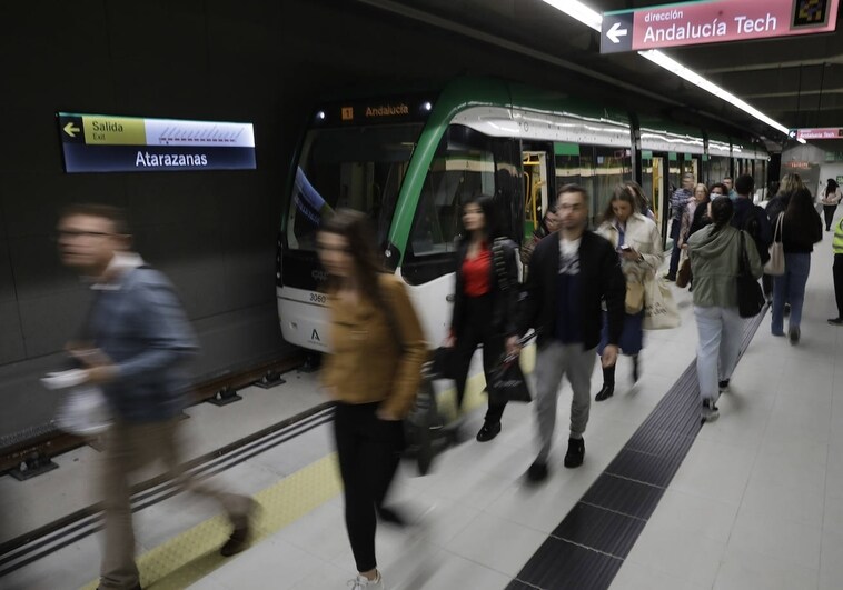 Año uno de la llegada del metro al Centro de Málaga: 16 millones de viajeros, 2 más de lo previsto